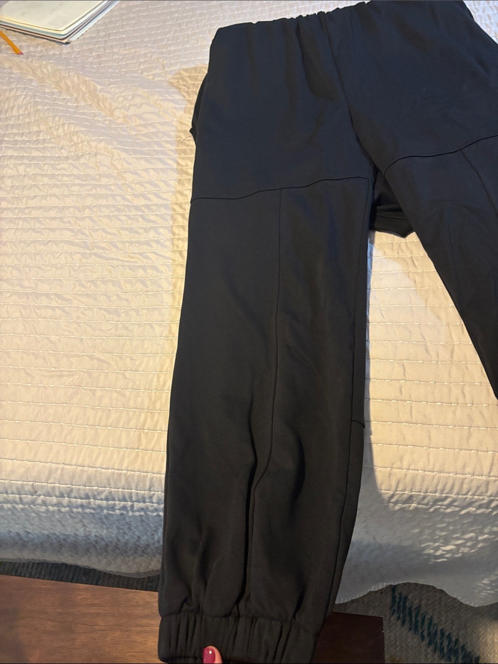 Women's Black Sleeveless Jumpsuit - Casual Drawstring Waist - Picture 9 of 10